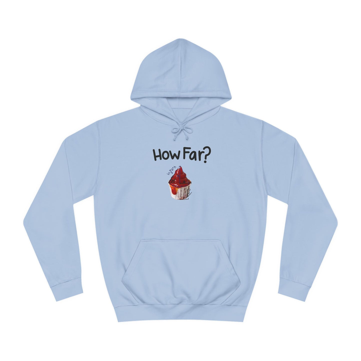 How Far To Unfold Sauce Cup College Hoodie