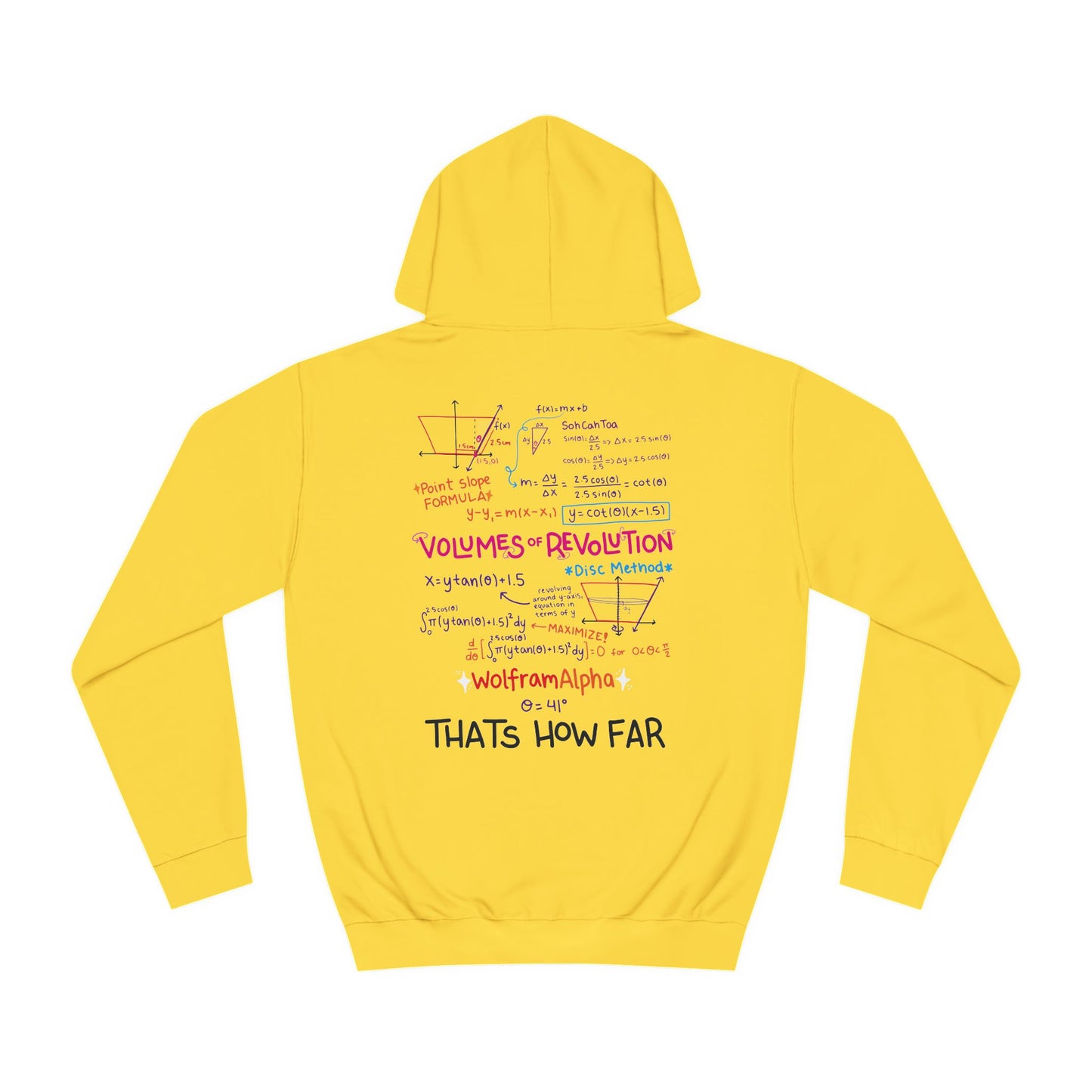 How Far To Unfold Sauce Cup College Hoodie