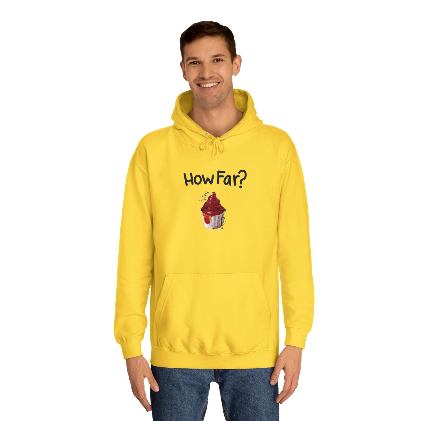 How Far To Unfold Sauce Cup College Hoodie