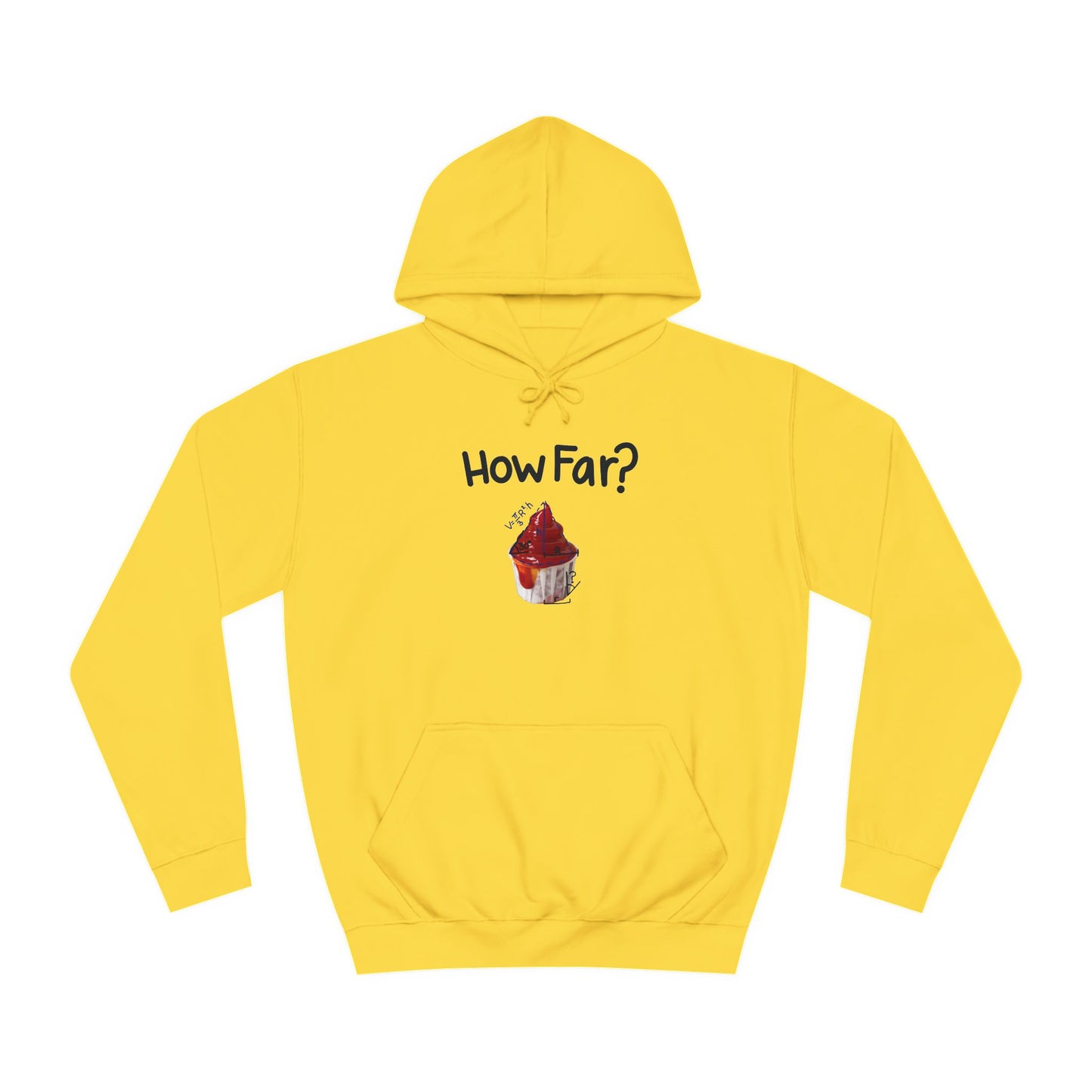 How Far To Unfold Sauce Cup College Hoodie