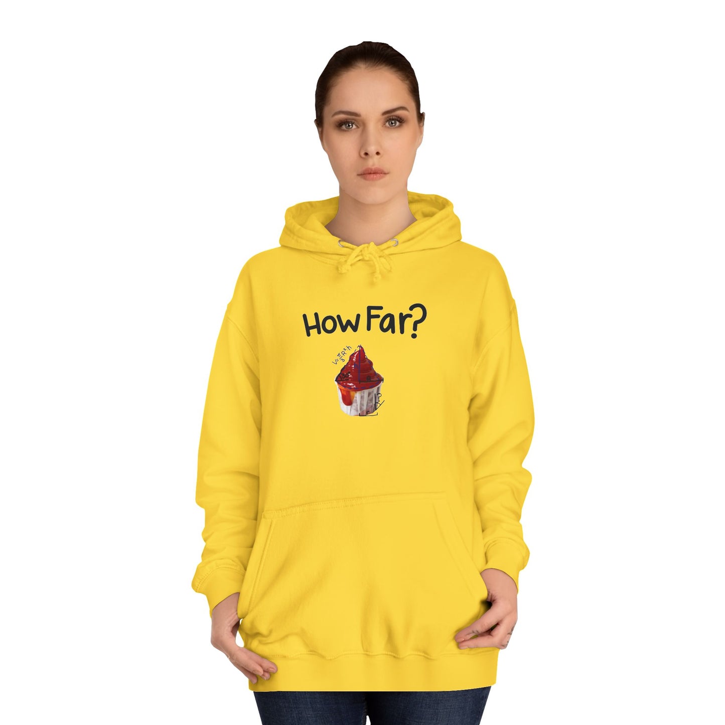 How Far To Unfold Sauce Cup College Hoodie