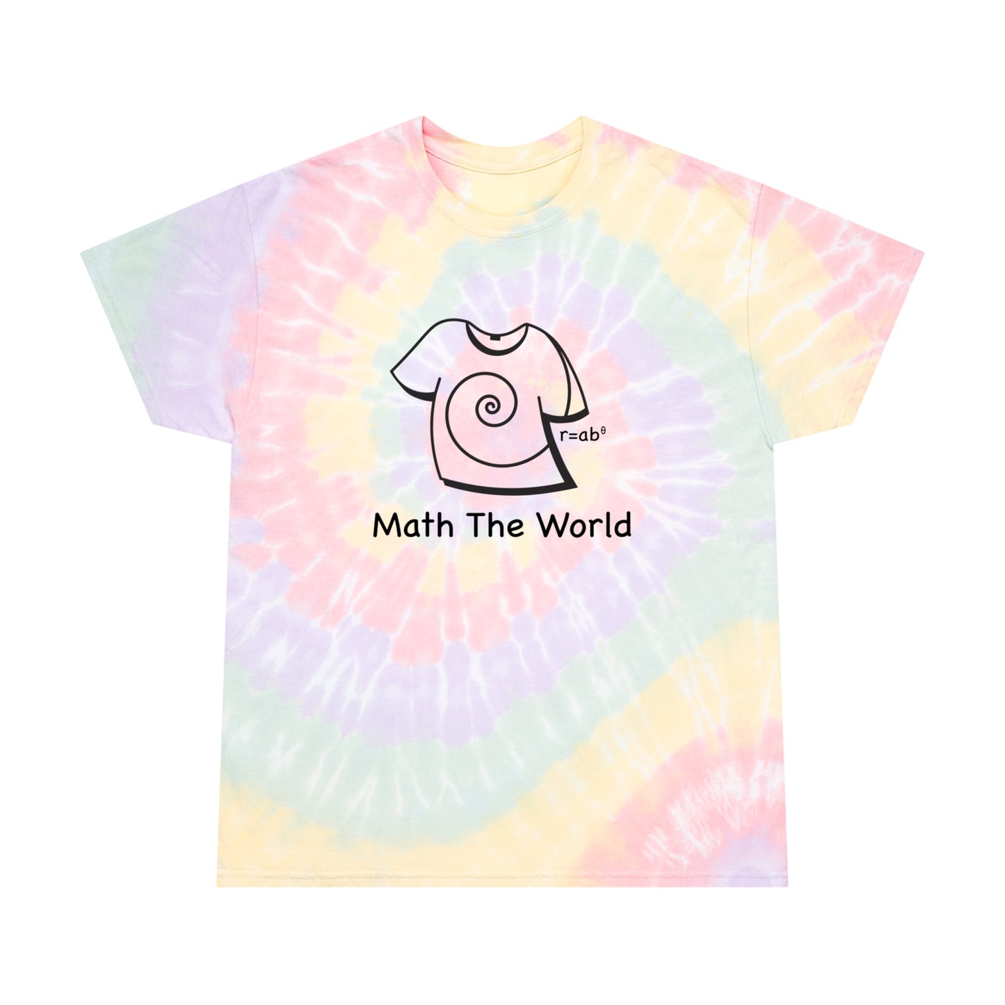 Light Tie-Dye Math The World TShirt