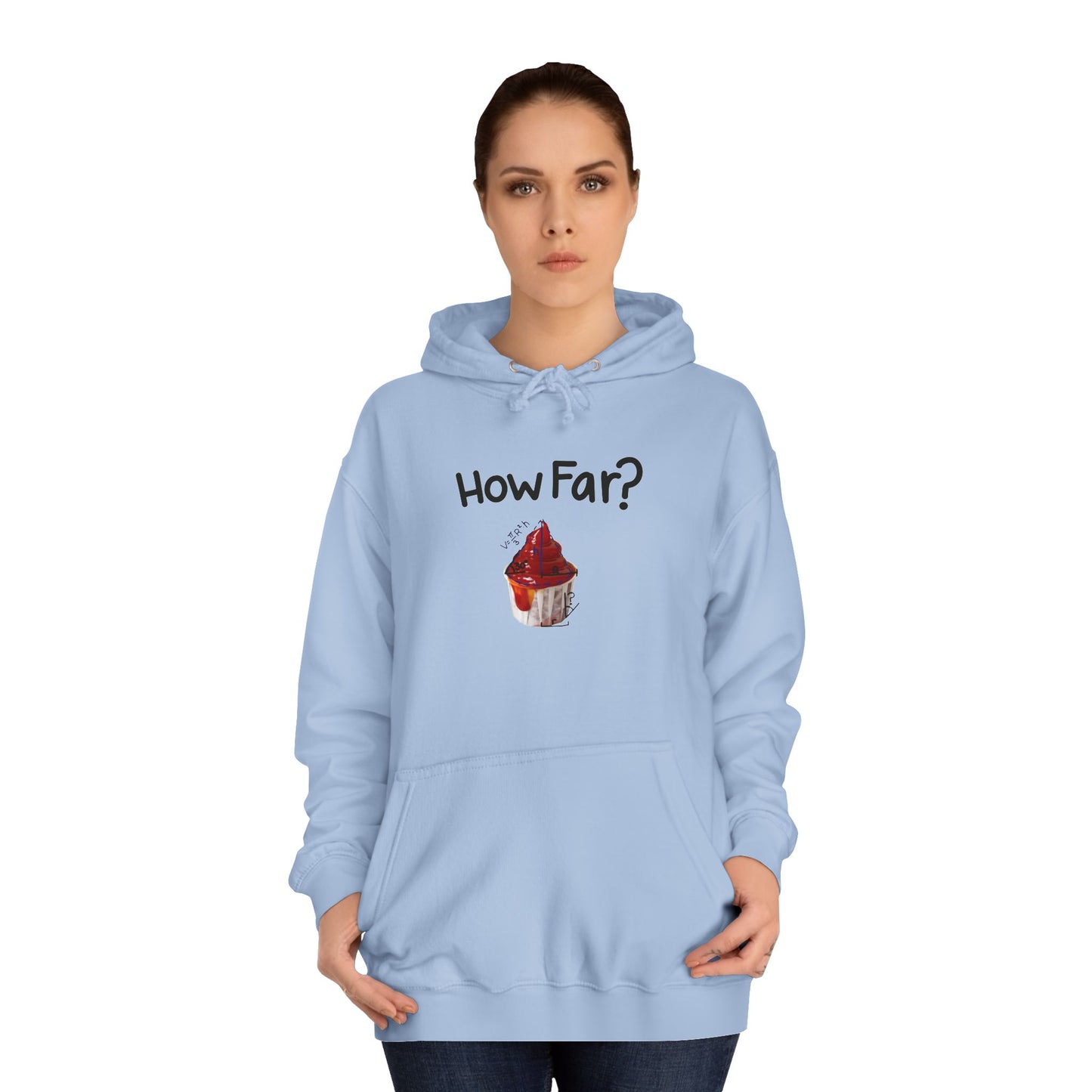 How Far To Unfold Sauce Cup College Hoodie