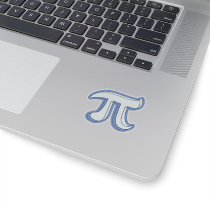 Retro Pi Sticker Blue