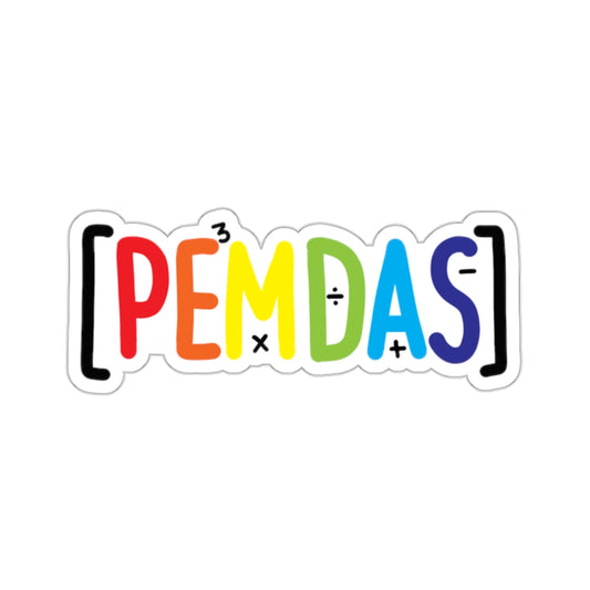 PEMDAS Sticker